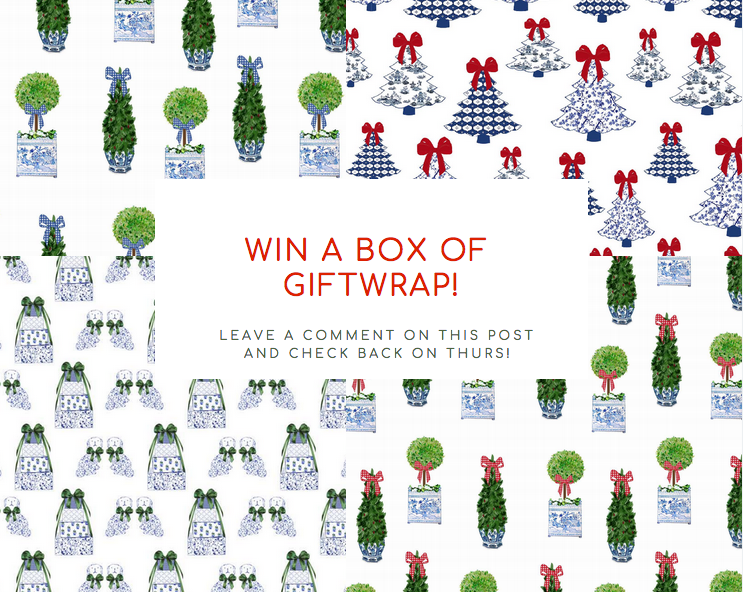 The much anticipiated 2018 holiday giftwrap sale is on plus a giveaway!!