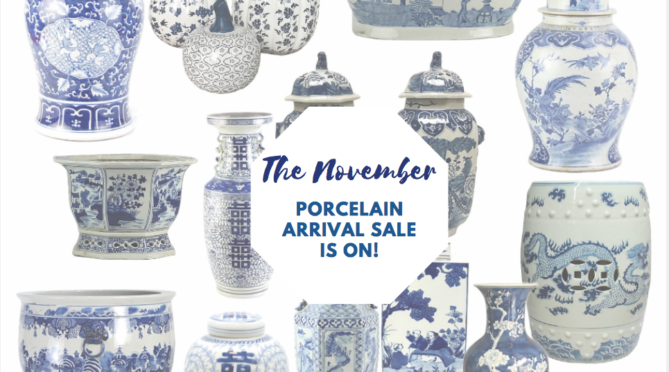 Our two day porcelain arrival sale is on and a giveaway!