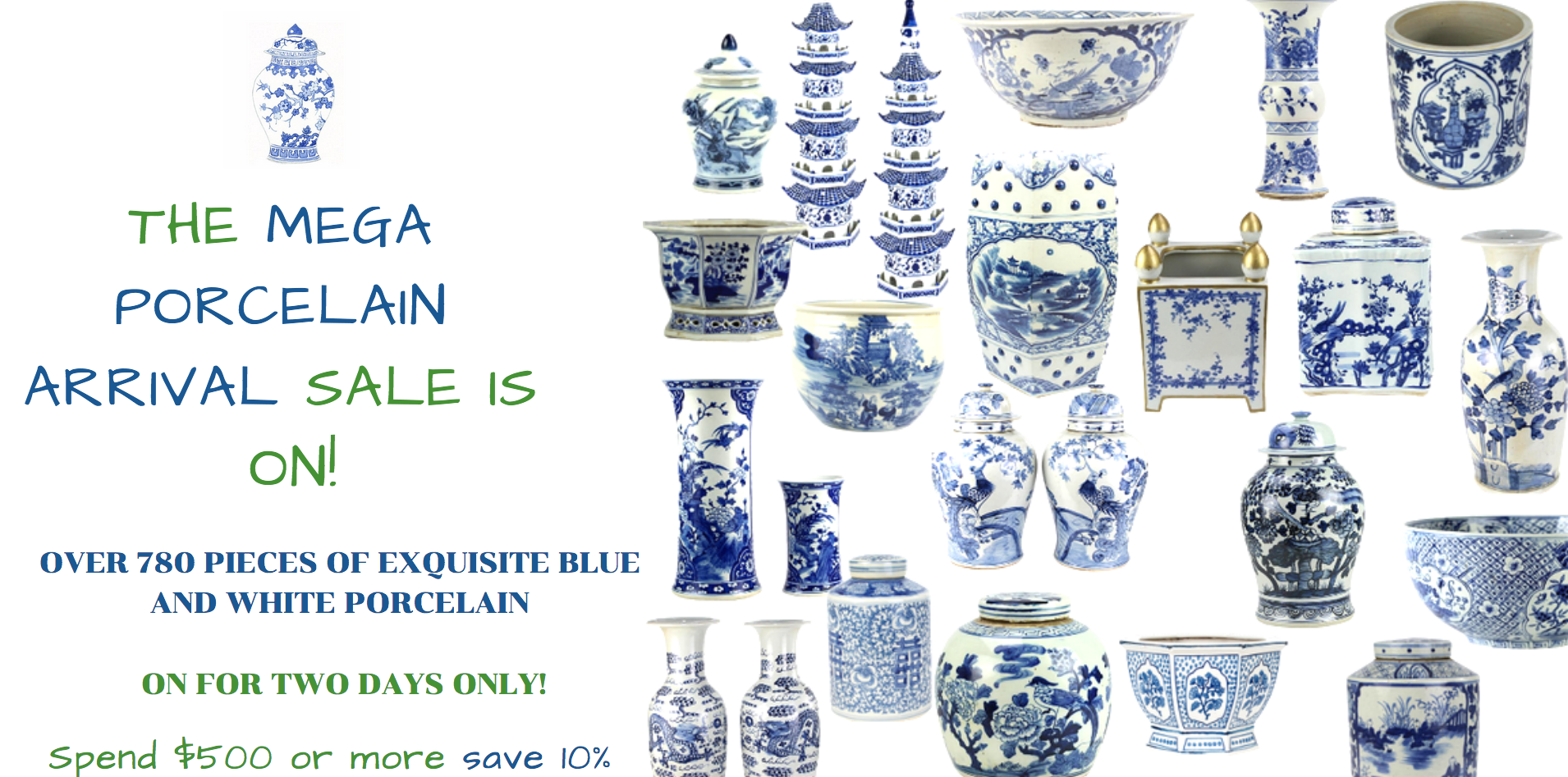 The mega January porcelain container arrival sale is officially on and a giveaway!