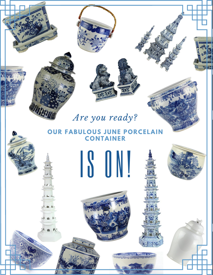 Our porcelain presale is on for our June container and a porcelain giveaway!