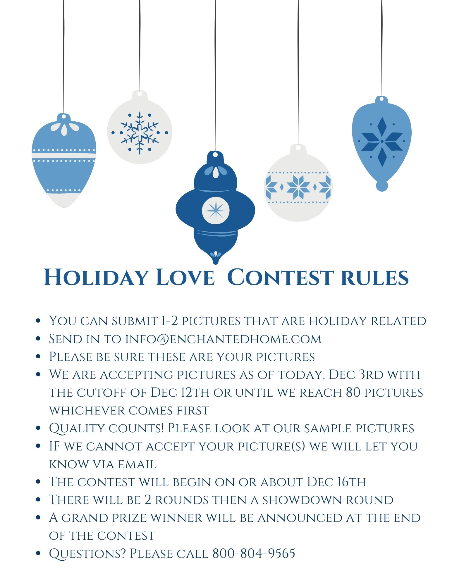 Announcing our 2019 Holiday Love contest! Now taking your entries…