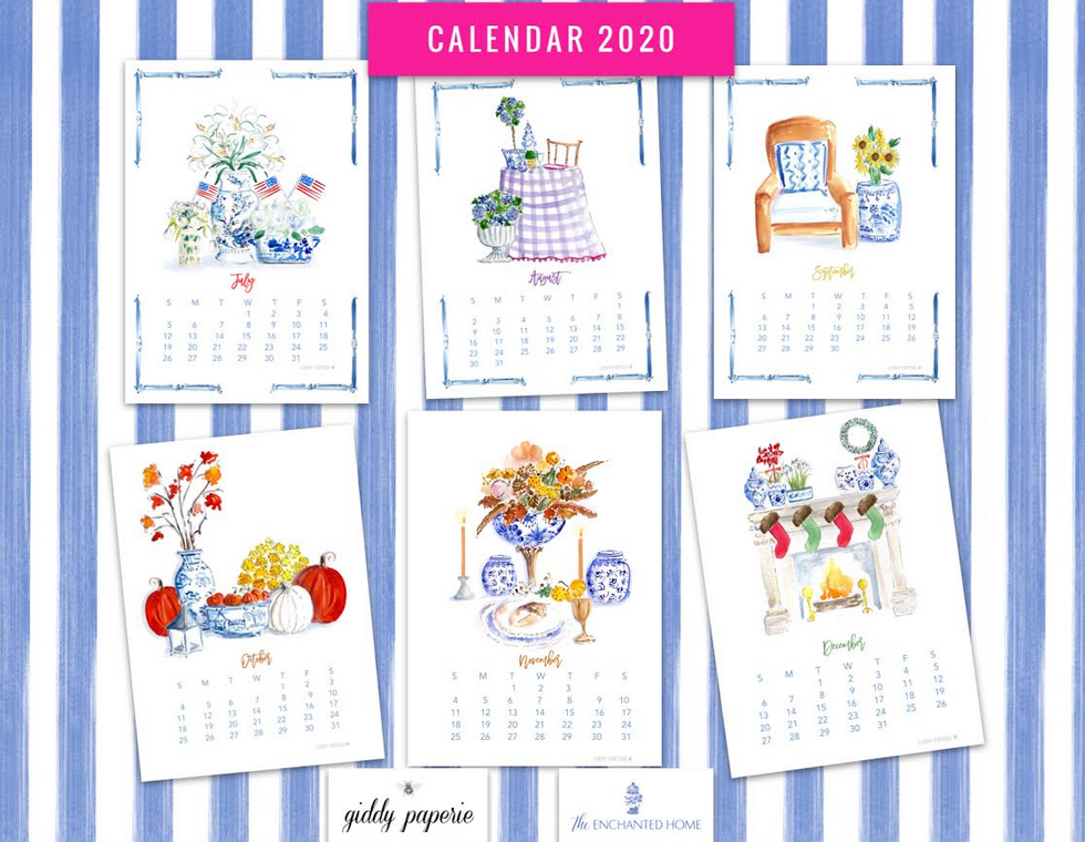 Reflections on 2019, our 2020 desktop calendar in collaboration with Giddy Paperie and a giveaway!