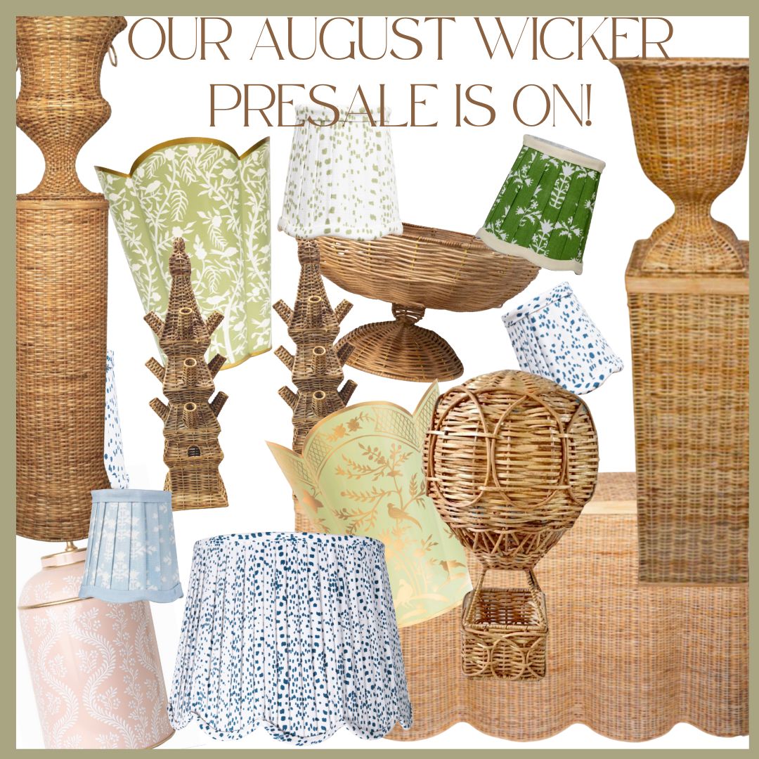 An incredible wicker/tabletop  arrival sale!