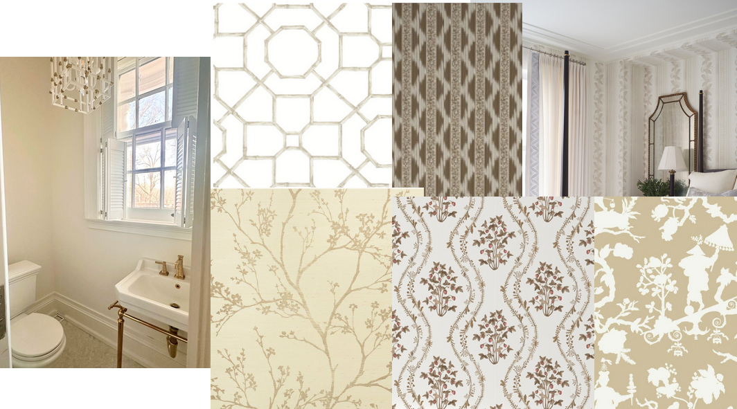 Help me choose a wallpaper for a teeny tiny powder room..