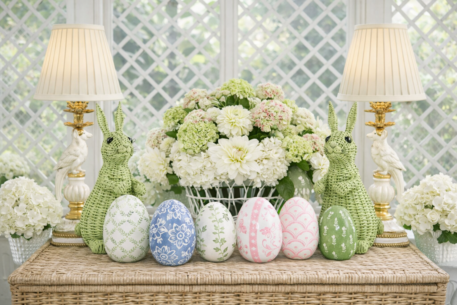 The art of Spring/Easter decorating made easy…. all bundled up!