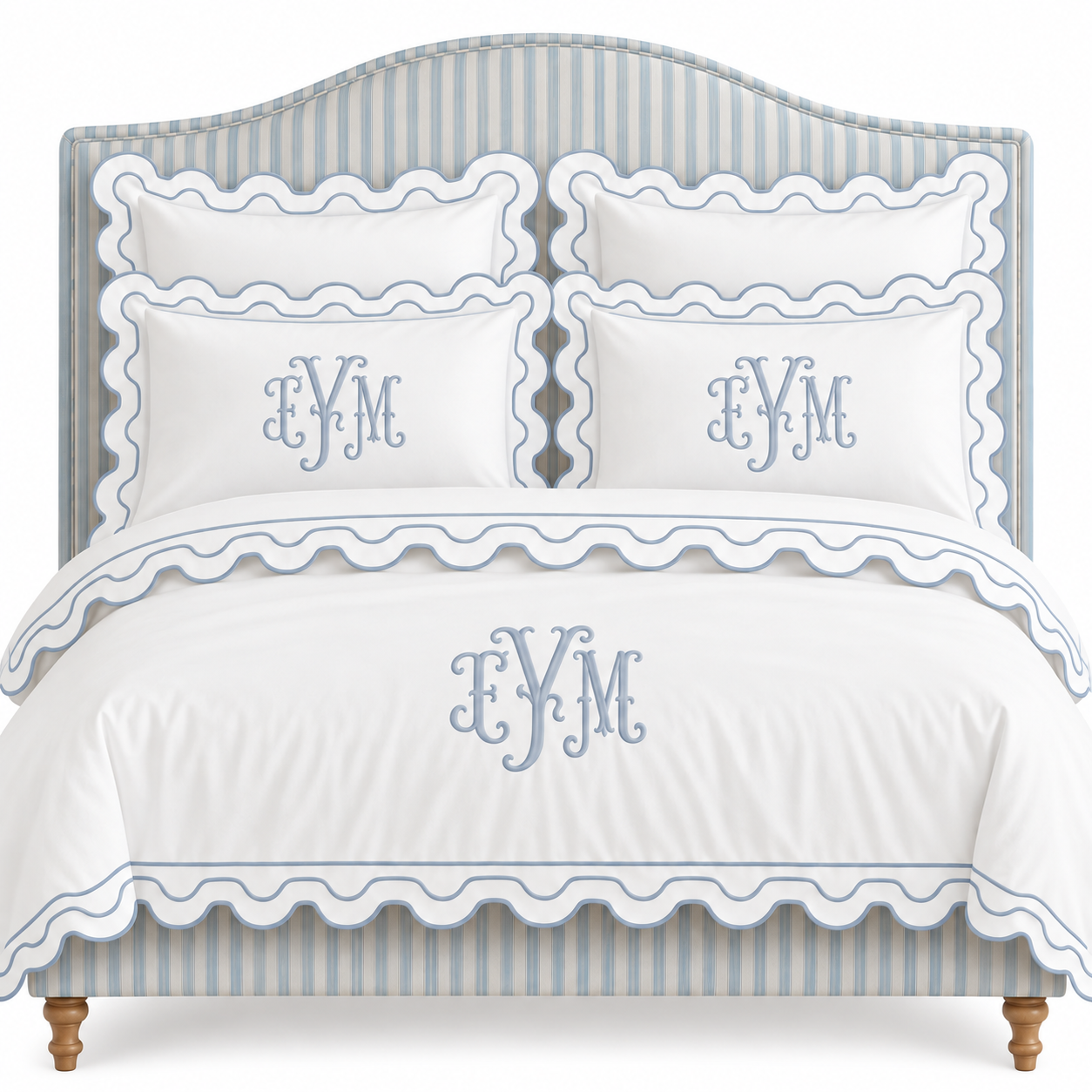 Unveiling our new monogrammed bedding line and a special offer!